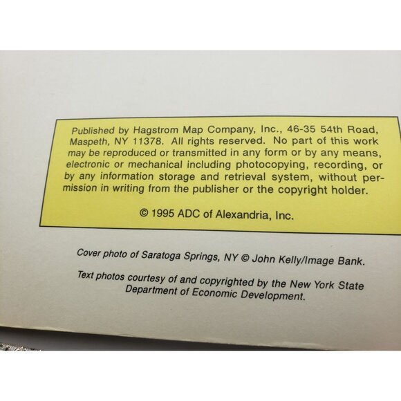 Hagstrom New York State Road Atlas 1995 Paperback Large Scale Vintage - Picture 4 of 12